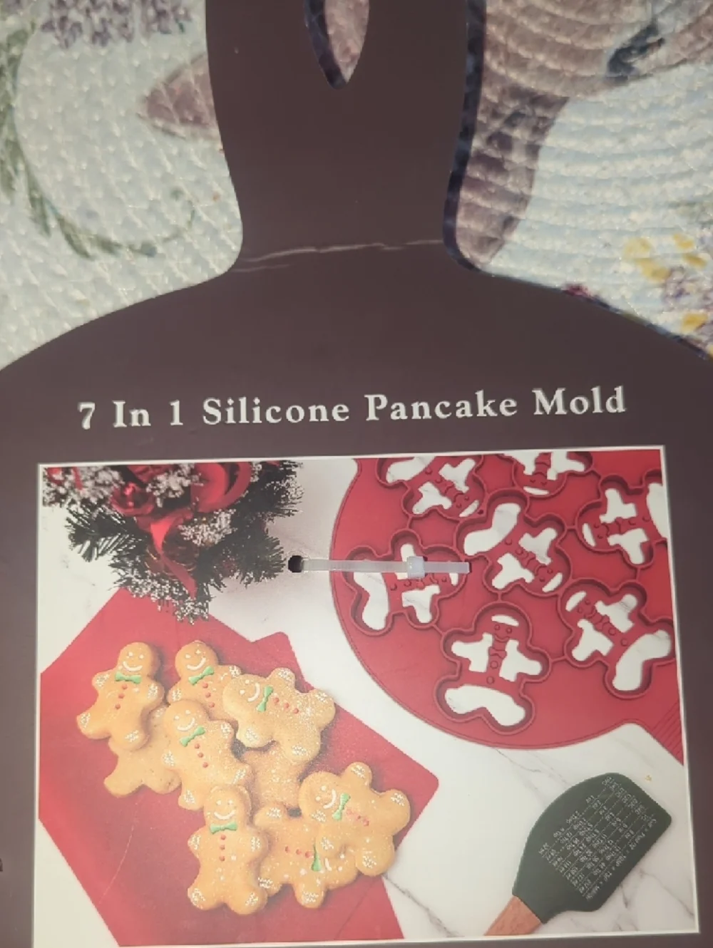 7-in-1 Silicone Pancake Mold - Red